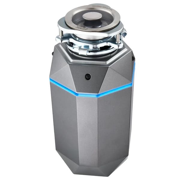 FORNO Acqua BrightDiamond 3/4HP Super Quiet Garbage Disposal Corded with Motion Sensor Cabinet Light & Pre-Wired Air Switch