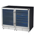 Gemello 48 Inch Side-by-Side Wine and Beverage Cooler in Stainless Steel, French Door, 9.6 cu. ft.