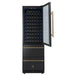 Forno Azienda 24 Inch Dual Zone Wine Cooler, 15.8 Cu. Ft., 108 Bottles & 100 Cans, 2 Drawers, Charcoal Filters, Black - FWCDR6628-24BLK