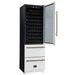 Forno Azienda 24 Inch Dual Zone Wine Cooler, 15.8 Cu. Ft., 108 Bottles & 100 Cans, 2 Drawers, Charcoal Filters, White - FWCDR6628-24WHT