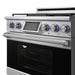 Thor Kitchen X Series 36-inch Professional Freestanding Dual Fuel Liquid Propane - light on