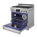 Thor Kitchen X Series 36-inch Professional Freestanding Dual Fuel Liquid Propane - rack slide out