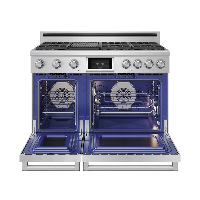Thor Kitchen X Series 48-inch Professional Freestanding Dual Fuel Range Liquid Propane - front open
