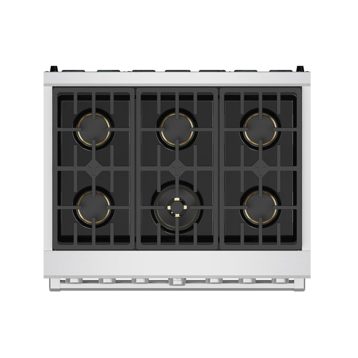 Thor Kitchen 36 Inch X Series Premium Professional Liquid Propane Range - top