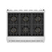 Thor Kitchen 36 Inch X Series Premium Professional Liquid Propane Range - top