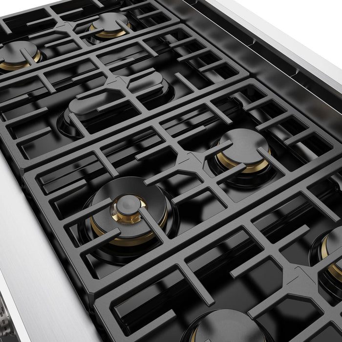 Thor Kitchen X Series 48-inch Professional Freestanding Gas Range - Liquid Propane - close up grates