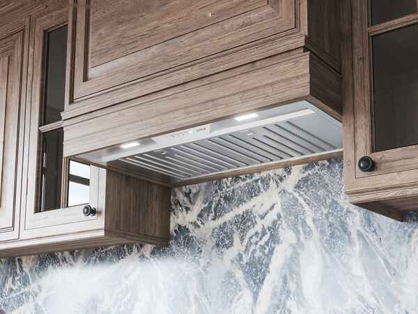 Zephyr AK95 Monsoon Mini II Insert Range Hood - Detail View