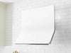 Zephyr Horizon Wall Hood White Glass Detail – LED Lighting, Hybrid Baffle Filter
