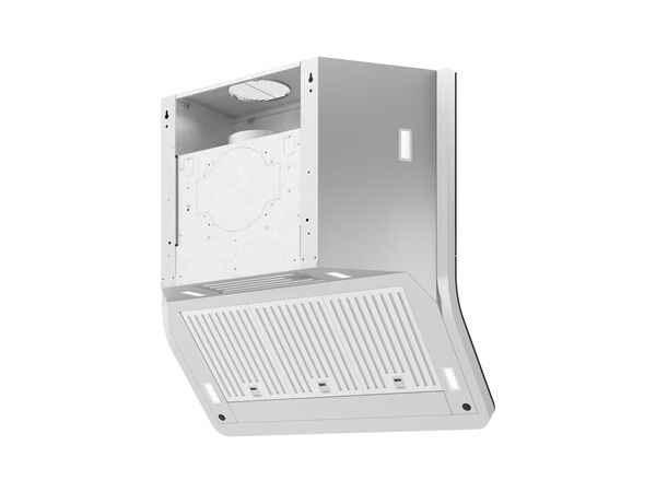 Zephyr Horizon Wall Hood White Glass Filters and LED Lights – Hybrid Baffle Filters