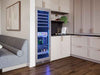 ZEPHYR Dual Zone Wine and Beverage Cooler installed in a modern kitchen, angled view.