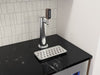 ZEPHYR Kegerator & Beverage Cooler featuring a chalkboard handle, allowing for easy labeling of beverages on tap with a customizable, writable surface