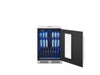 ZEPHYR Kegerator & Beverage Cooler shown without taps, used as a beverage cooler with adjustable glass shelves, ideal for chilling up to 107 cans