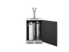 ZEPHYR Outdoor Kegerator & Beverage Cooler with a double tap setup, designed for dual-keg configurations and professional-grade outdoor beverage service