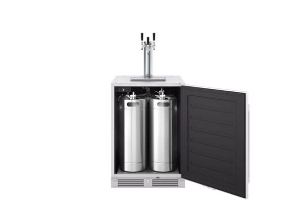 ZEPHYR Outdoor Kegerator & Beverage Cooler with a triple tap configuration, maximizing draft dispensing capacity for versatile outdoor beverage service