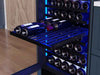 ZEPHYR PRW24F02CPB Built-In Dual Zone Wine Cooler with Full-Extension Wood Racks