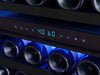 ZEPHYR PRW24F02CPG Built-In Dual Zone Wine Cooler with Deep Blue Display