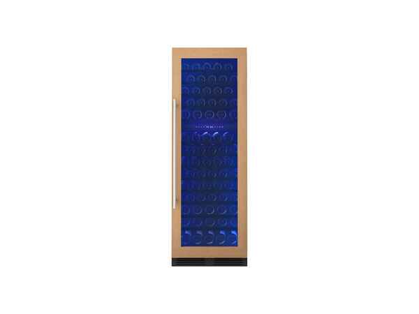 ZEPHYR PRW24F02CPG Built-In Dual Zone 24" Panel Ready Wine Cooler, Front View