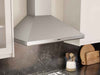 Overhead View of Zephyr Siena Wall Range Hood with Dual-Level LumiLight LED Lighting and Airflow Control Technology