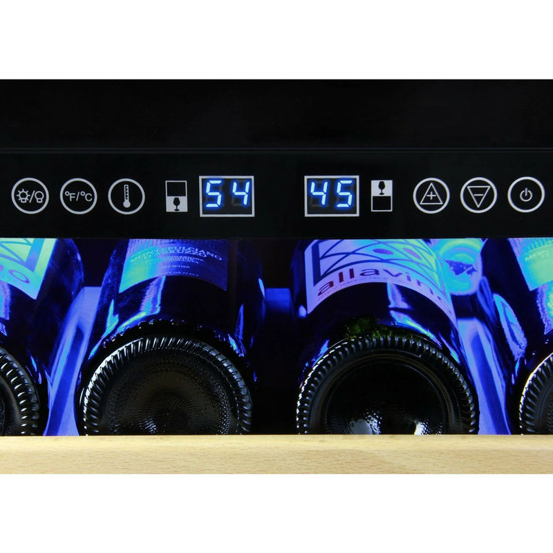 Allavino 48" Wide FlexCount Classic II Tru-Vino 346 Bottle Three Zone Stainless Steel Side-by-side Wine Refrigerator -  3Z-YHWR7274-S20