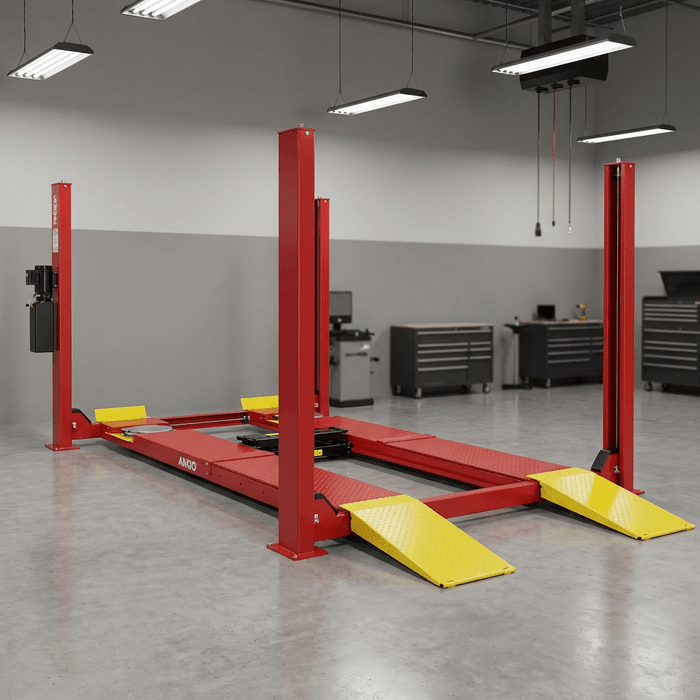 AMGO PRO-12ASX 12,000 lb 4 Post Alignment Lift | Commercial Four Post Car Lift