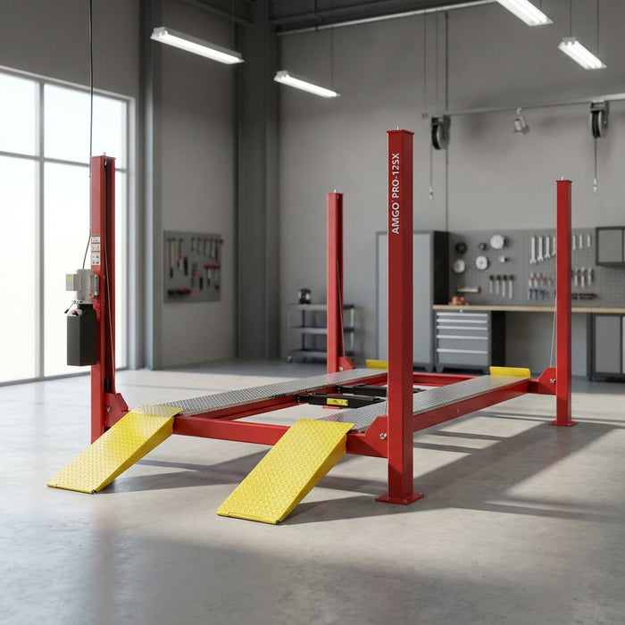 AMGO PRO-12SX Four Post Lift | 12,000 lb 4 Post Car Lift for Garage & Shops