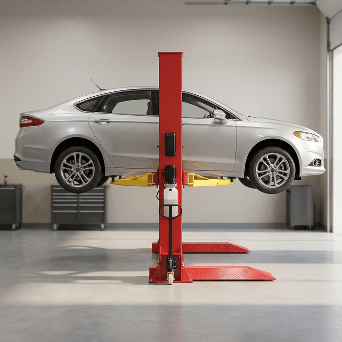 AMGO SML-7 Single Post Lift | 7,000 lb Portable Car Hoist for Garage & Shops