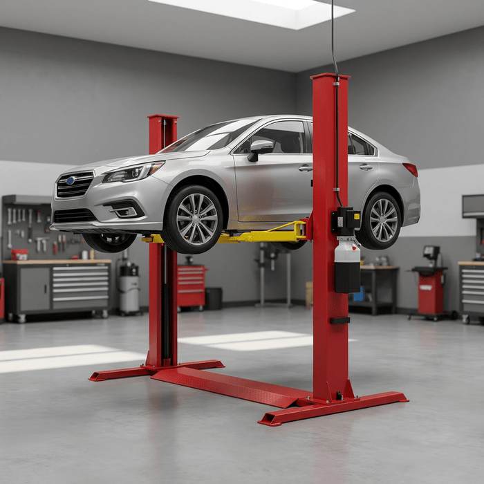 AMGO SML-7 Single Post Lift | 7,000 lb Portable Car Hoist for Garage & Shops