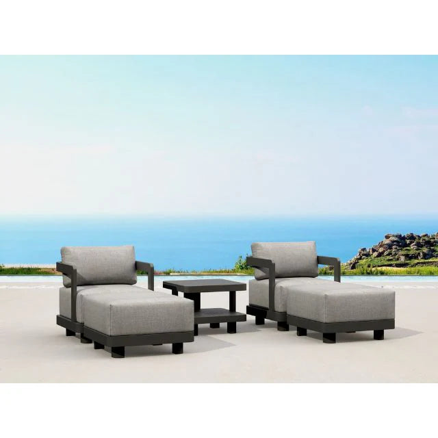 Anderson Teak 5-pc Granada Aluminum Deep Seating Set - SET-905-AL