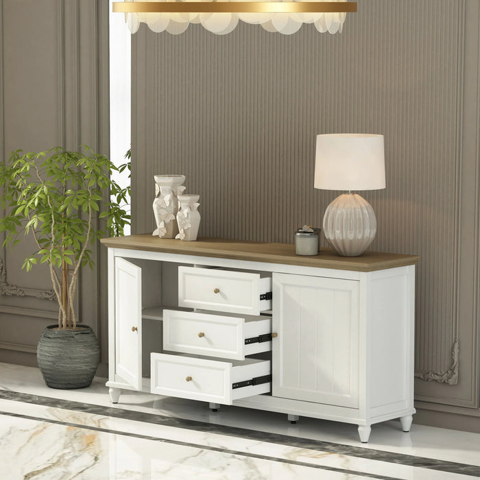 Anderson Teak Chenon Sideboard White/Brown - SB-CW-6316