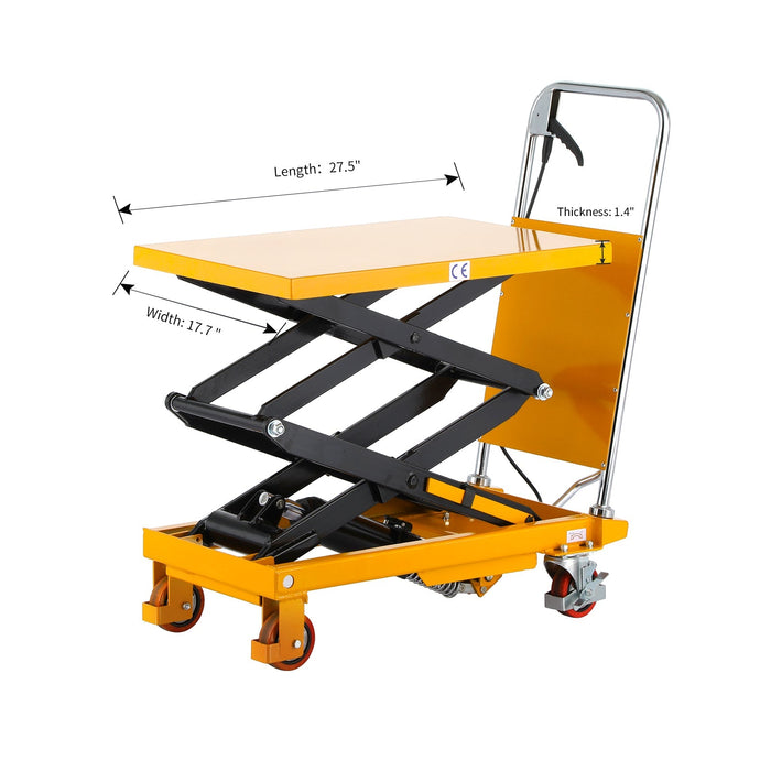 ApolloLift Double Scissor Lift Table 330 lbs 43.3" Lifting Height - A-2003