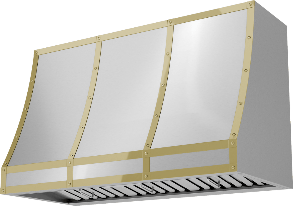 ZEPHYR Forte Hood Banding Kit, 48in, Polished Gold Finish (BKFT48APG)
