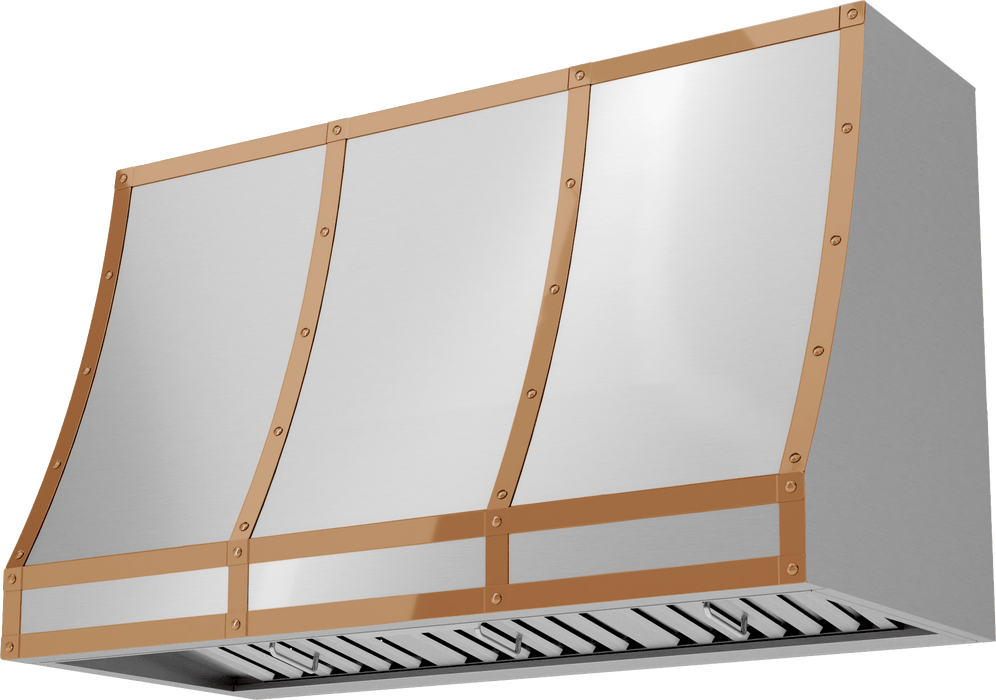 ZEPHYR Forte Hood Banding Kit, 48in, Polished Copper Finish (BKFT48APC)