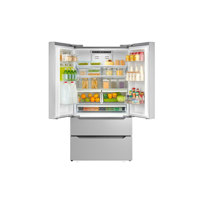 Cosmo 22.5 cu. ft. 4-Door French Door Refrigerator with Recessed Handle in Stainless Steel, Counter Depth - COS-FDR225RHSS