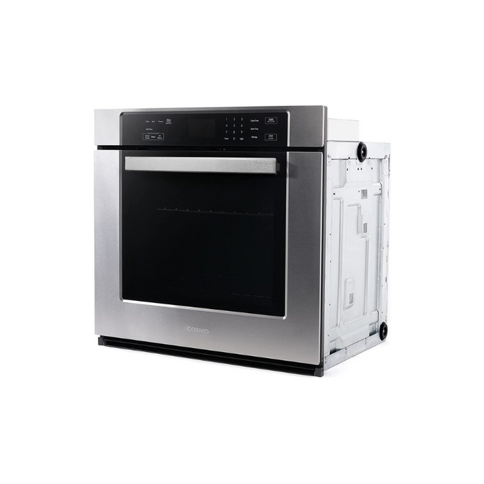 Cosmo 30 in. 5 cu. ft. Single Electric Wall Oven with True European Convection and Self Cleaning in Stainless Steel - COS-30ESWC