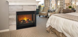 Majestic 36" Right Corner Gas Fireplace