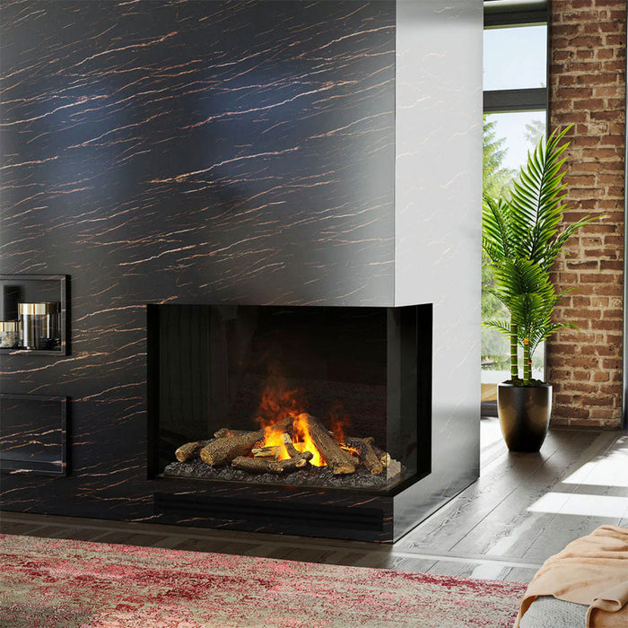 Dimplex OptiMyst e-MatriX 37" Two-Sided (Right-Facing) Built-In Water-Vapor Firebox