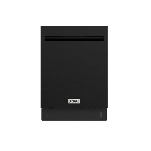 Thor Kitchen 24 Inch Built-In Top Control Dishwasher with Pocket Handle in Black