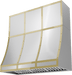ZEPHYR Forte Duct Cover Banding Kit, 48in x 18in, Polished Gold Finish (BKDC14818APG)