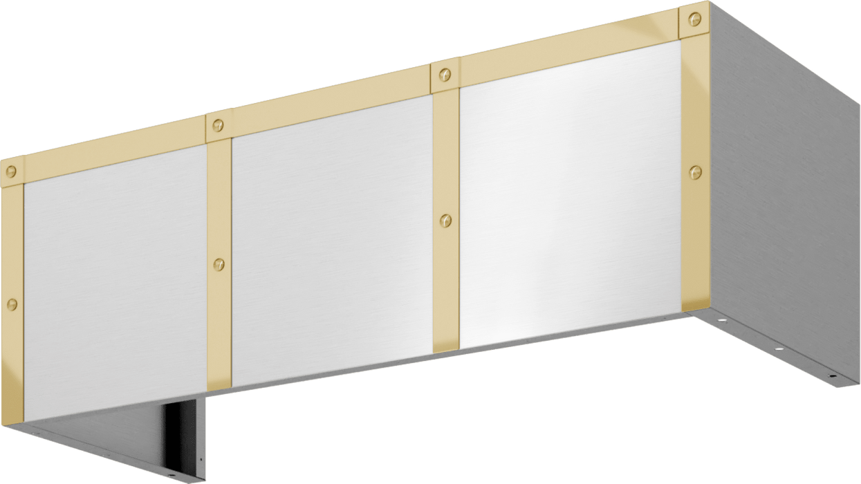 ZEPHYR Forte Duct Cover Banding Kit, 48in x 12in, Polished Gold Finish (BKDC14812APG)