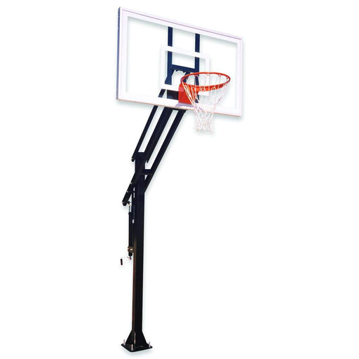 First Team Attack In Ground Adjustable Basketball Goal - PrimeFair
