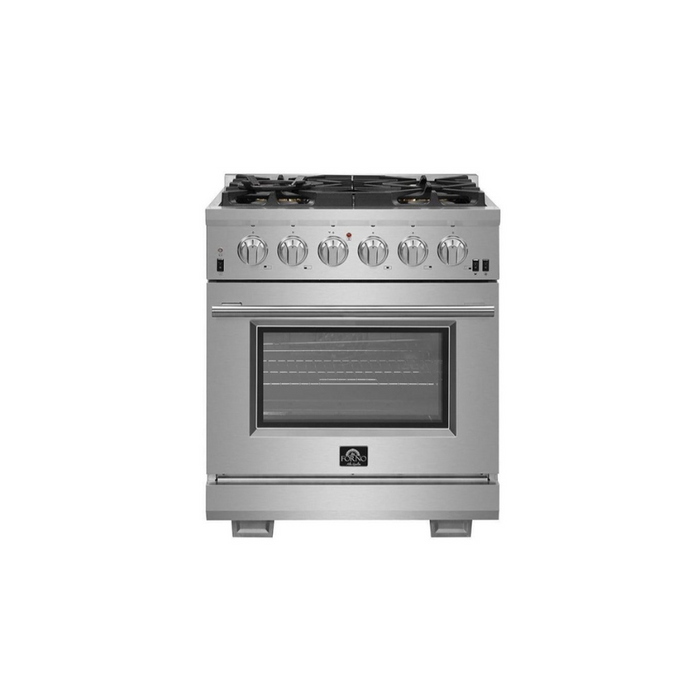 Forno 30" Capriasca Titanium Gas Range Oven 100,000 BTUs - FFSGS6260-30