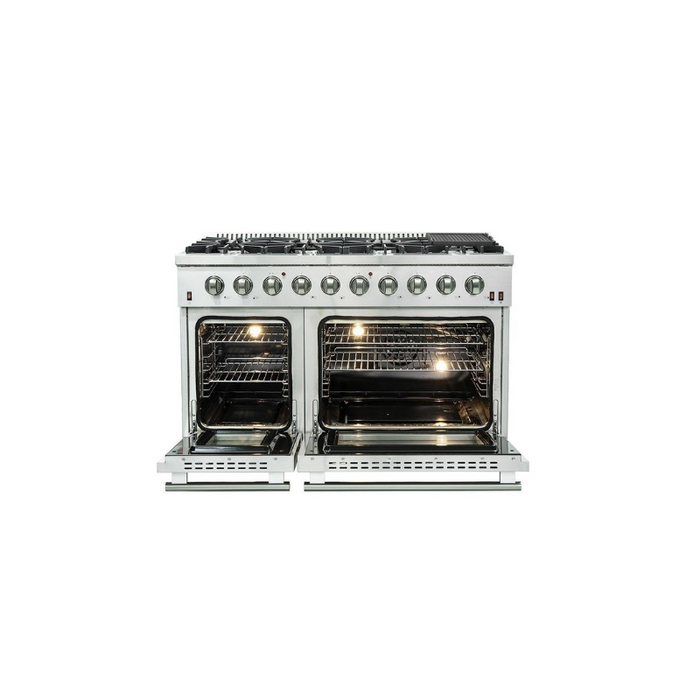 Forno 48" Vittorio Freestanding Gas Range with Double Oven - FFSGS6244-48