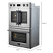 Forno Asti 30-Inch Electric French Door Double Oven