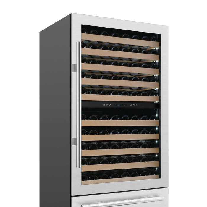 FORNO Celano 30" 21.3 cu.ft. 150 Bottle and 252 Can Dual Zone Wine Cooler, FWCDR6697-30S