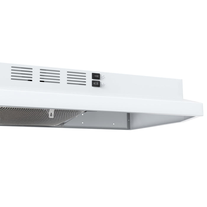 FORNO Espresso Cappa 30" 200 CFM Compact Under Cabinet Convertible Range Hood in Stainless Steel, FRHUC5200-30