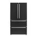 FORNO Espresso Moena 36-inch French Door Refrigerator in Black, 19.2 Cu.ft 