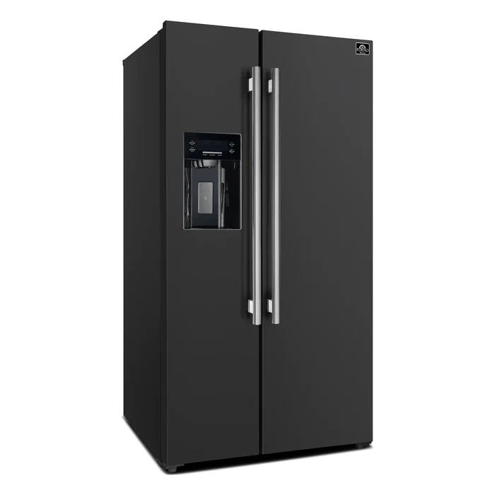 Forno Espresso Salerno 36-inch 20 cu.ft Side-by-Side Refrigerator with Water Dispenser