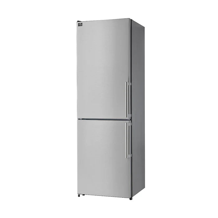 Forno Guardia 23.4-Inch 10.8 cu.ft. Bottom Freezer Left Swing Door Refrigerator in Stainless Steel