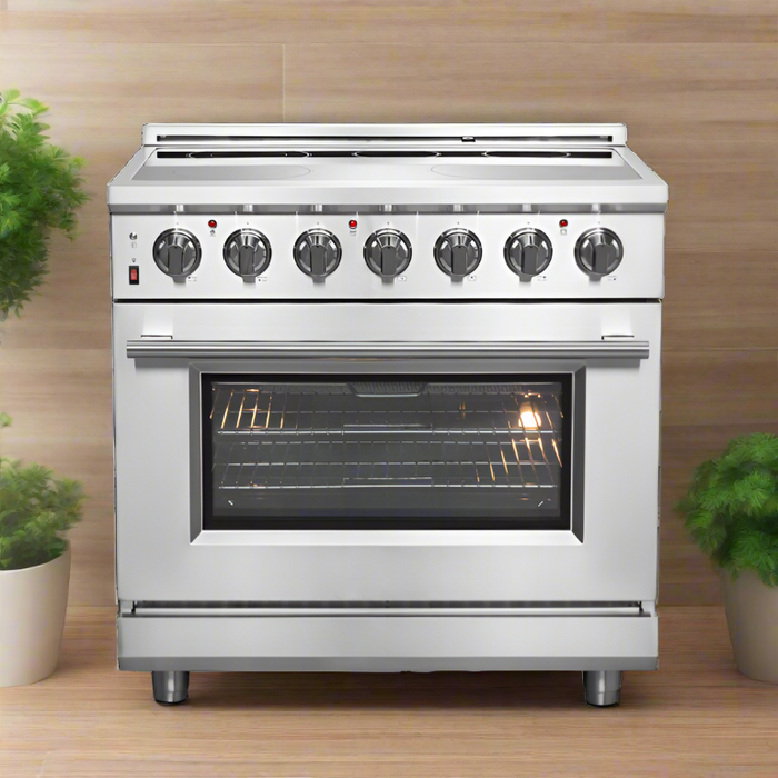 FORNO Massimo 36" Freestanding Chef Door Electric Range - FFSEL6020-36