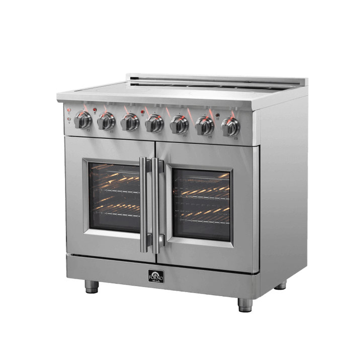 FORNO Massimo 36" Freestanding French Door Electric Range - FFSEL6955-36